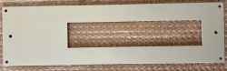 Pannello grande in alluminio spessore 3 mm con asola e fori fissaggio (no stampe, no guida DIN)