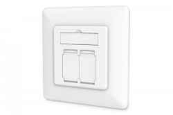 Digitus presa di rete cat 6a ea, compatibile con vari design, schermata, a incasso