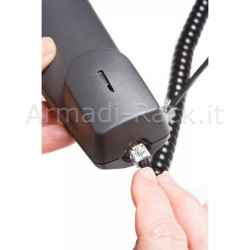 Cavo di Connessione per Cornetta Telefonica a Spirale Mt 4 (Cm 60) Colore nero