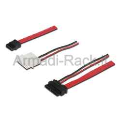 Cavo Sata di Connessione Slim Line 22 Poli con Alimentazione Cm 0.50
