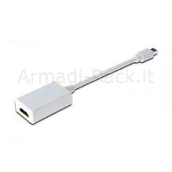 Cavo Adattatore Displayport Mini Dp - HDMI Tipo a Cm. 15