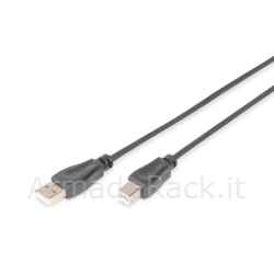 Digitus cavo di collegamento usb 2.0 mt 5 colore nero
