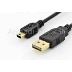 Cavo usb - mini usb con spina a reversibile mt 1