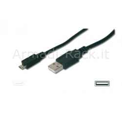 Cavo di connessione usb - micro usb "b" - lunghezza mt. 1 non schermato