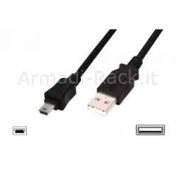 Cavo usb 2.0 mini "b" 5 poli mt. 3