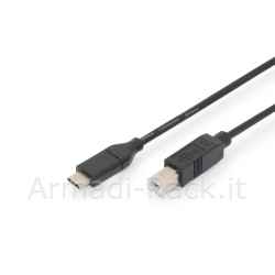 cavo usb 2.0 tipo "c" - usb "b" mt 1,80