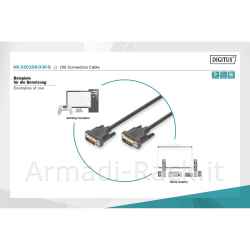 Cavo dvi-d 24+1 maschio/maschio dual link mt 3