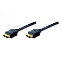 Cavo di collegamento hdmi 3d con ethernet connettori placcati oro mt. 1