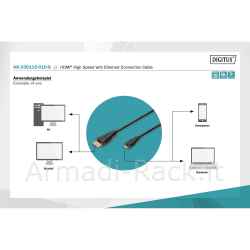 cavo hdmi - hdmi "d" mt 1