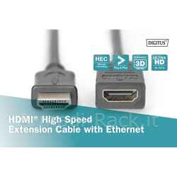 Cavo prolunga hdmi maschio/femmina mt 3