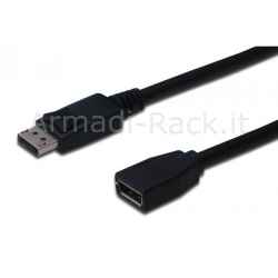 Cavo Prolunga Displayport Connettori Dp Maschio/Femmina Mt. 2