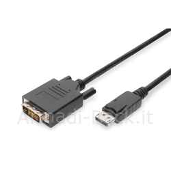 Cavo Adattatore Displayport Connettori Dp Maschio - Dvi-D(24+1) Maschio Mt. 2