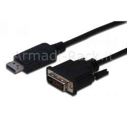 Cavo Adattatore Displayport Connettori Dp Maschio - Dvi-D(24+1) Maschio Mt. 3
