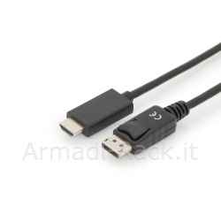 Cavo Displayport 1.2 -Hdmi 4Kx2K Mt 3