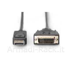 Cavo displayport - dvi 24+1 maschio/maschio mt 3