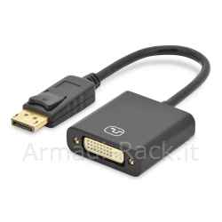 Cavo adattatore displayport connettori dp maschio - dvi-i(24+5) femmina cm. 15