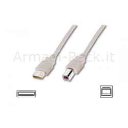 Cavo USB 2.0 Connettori A-B - Lunghezza Mt. 1,80
