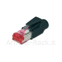 Connettore hirose maschio rj45 cat.6 per cavo rete