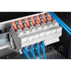 Digitus adattatore guida din per moduli keystone, ip20