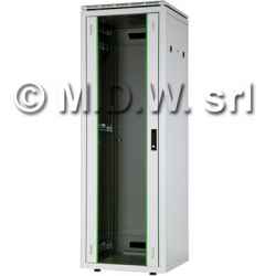 Armadio per networking 32 unità linea professionale (A)1580 x (L)600) x (P)600 mm colore grigio chiaro RAL 7035 (DN-19 32U-6/6)