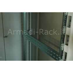 Armadio 22 unità linea professionale (a)1200 x (l)600 x (p)800 mm. colore nero ral9005 (dn-19 22u-6/8-sw)