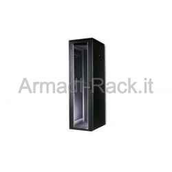 Armadio 22 unita' linea professionale (a)1200 x (l)600 x (p)800 mm. colore nero ral9005 (dn-19 22u-6/8-sw)