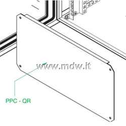 Piastra zincata porta componenti alta 6U