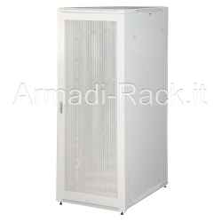 Armadio Rack 19" 42U (A)2055, (L)800, (P)1000 Porta Traforata Colore Grigio