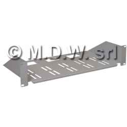 Ripiano fisso profondità 350mm con laterali rialzati 2 unità per armadio Rack 19''