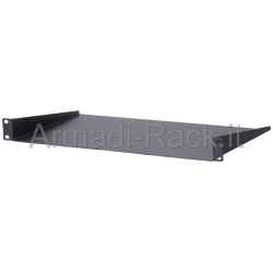 Ripiano/adattatore 1 unità rack 19" x 255 mm con piano di appoggio cieco e senza bordi