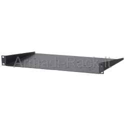 Ripiano/adattatore 1 unità rack 19" profondo 255 mm con piano di appoggio forato e senza bordi