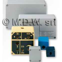 MBA 606045 (58x64x45 mm) custodia in alluminio a norma DIN EN 60529, IP66, colore grigio RAL 7001