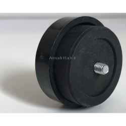 Kit 4 piedi anti vibrazioni in plastica (diametro esterno 43 mm) e gomma disaccoppiata (diametro 37 mm) altezza 21 mm, vite filetto M5 per...