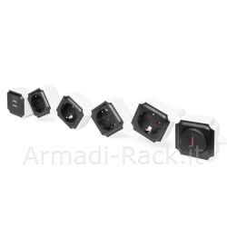 presa multipla flessibile da 4 con 2 attacchi usb e interruttore
