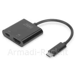 Adattatore Grafico USB Type-C. 4K HDMI + Usb-C. (Pd)