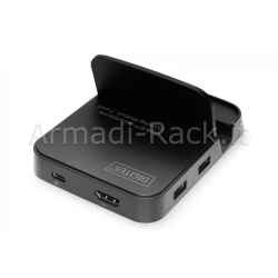 Docking station connettore usb tipo c con 7 porte per smartphone