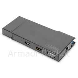 Digitus docking station universale, usb 3.0, travel 7 porte