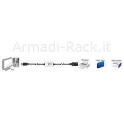 Estensore di linea usb 2.0 maschio/femmina con cavo da mt. 10
