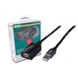 Estensore di linea usb 2.0 maschio/femmina con cavo da mt. 25