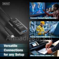 Cavo di prolunga attivo usb 3.2 gen1 5g, usb-c - usb-a, 5 mt