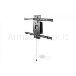 Supporto a parete orizzontale/ritratto, 80" max. carico max 50 kg, quick release, nero