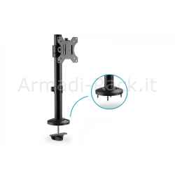 Supporto a colonna per monitor singolo 17-32", 8 kg (max), nero