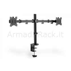 Fissaggio a incastro per monitor doppio 17-32", 2 x 8 kg (max), nero