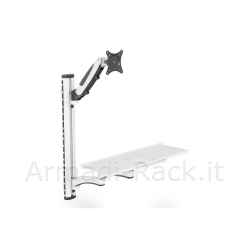 Supporto da muro per posto di lavoro (monitor, tastiera, mouse)