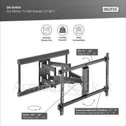 Digitus supporto a parete per full motion tv (37-80")