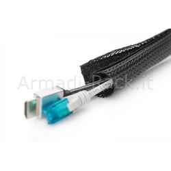 tubo per cavi flessibile con chiusura velcro mt 2