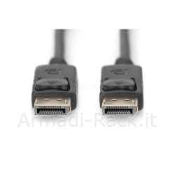 cavo displayport 1.2 maschio/maschio mt 3 colore nero