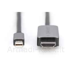 Digitus cavo adattatore mini displayport 8k, mini dp - hdmi tipo a mt 1
