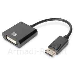 Digitus adattatore attivo / convertitore displayport, da dp a dvi