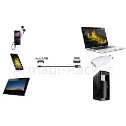 Cavo usb 3.0 connettori usb a - micro usb b - lunghezza mt. 0,25